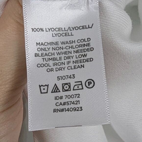 Lou & Grey for LOFT | White Button Down Long Sleeve Shirt Size Small - Picture 5 of 5